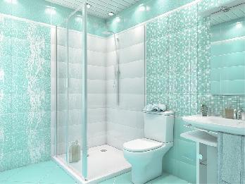 Rainfall Confetti Aquamarine, декор, 250х500 мм