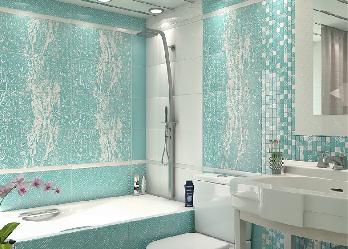 Rainfall Mosaic Aquamarine, декор, 300х300 мм