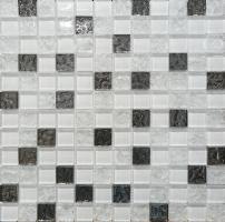 Bella Mosaic Glass White Мозаика 30,5х30,5 см_0