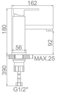 Ledeme L1033 Смеситель для раковины